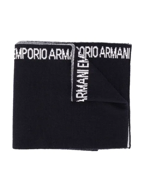 Emporio Armani Kids وشاح بطبعة شعار الماركة