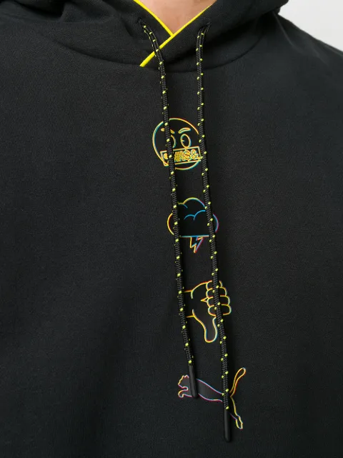 puma x emoji moletom com capuz