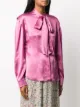 Alberta Ferretti pussy-bow silk blouse