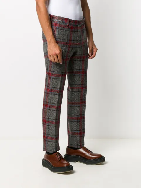red check trousers