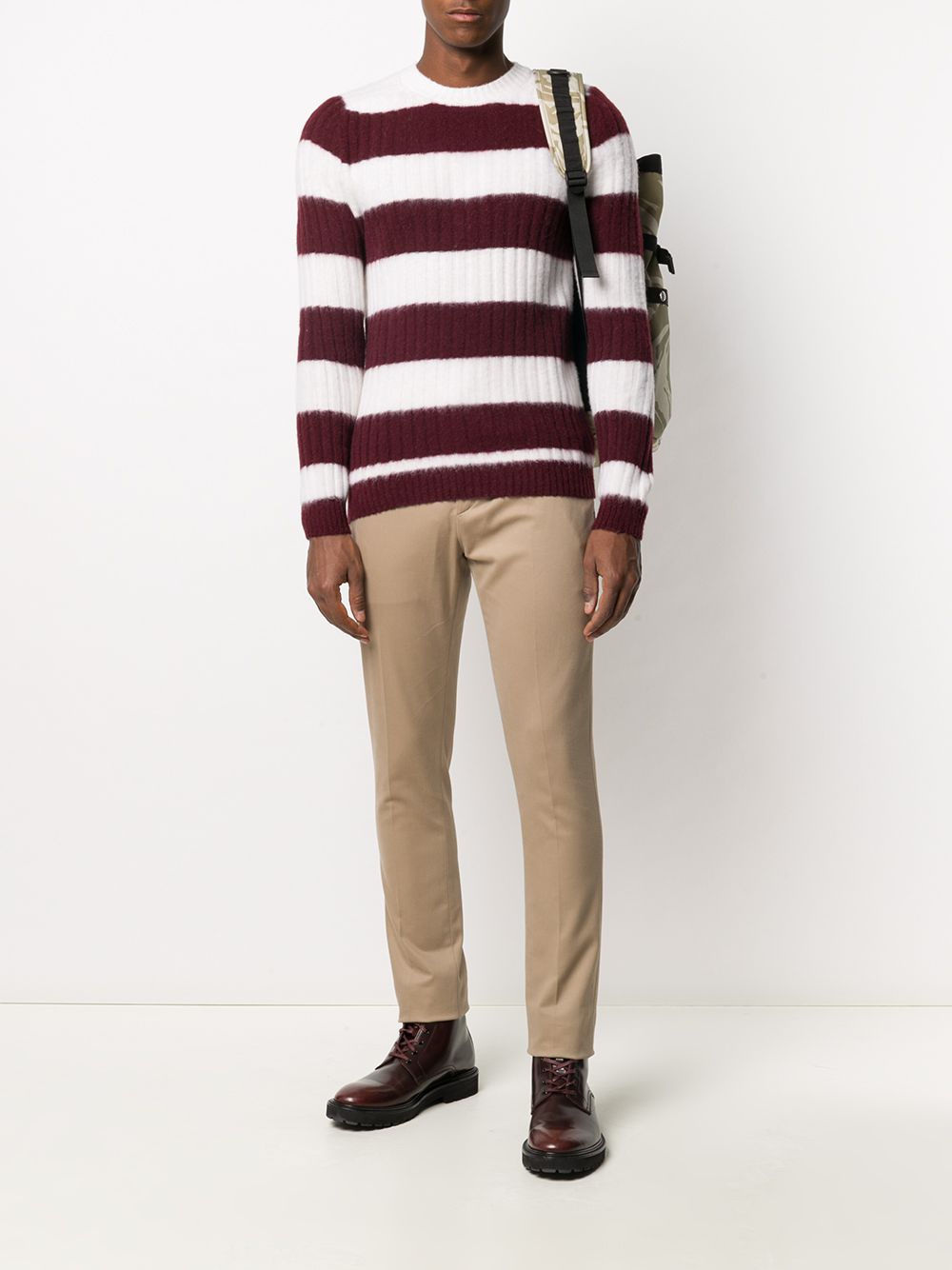 фото Eleventy striped knit jumper