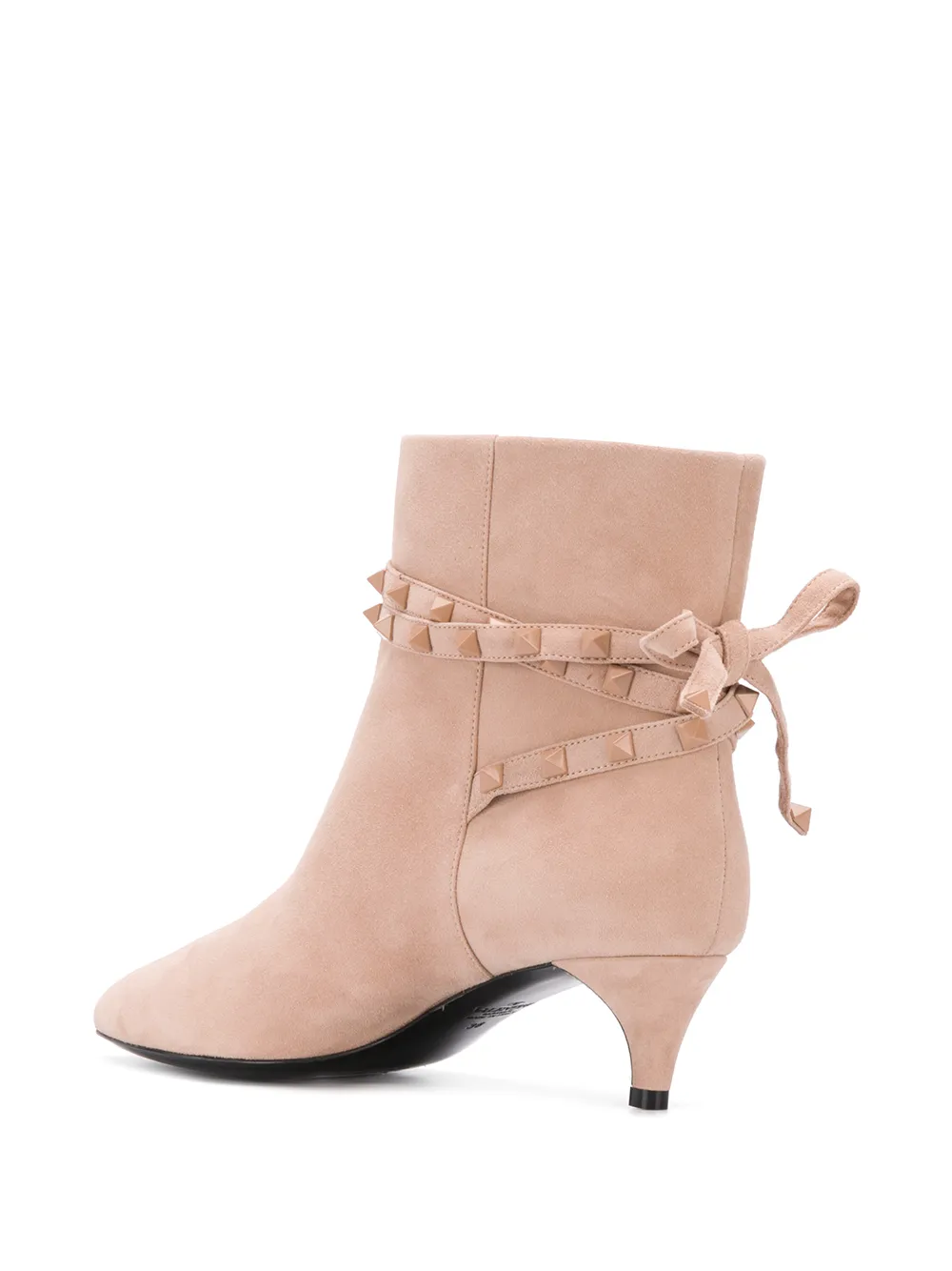 Valentino Garavani Rockstud detail ankle booties Pink