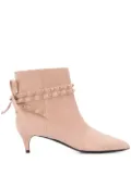 Valentino Garavani Rockstud detail ankle booties - Pink