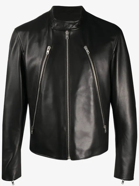 Maison Margiela zip-detail leather jacket