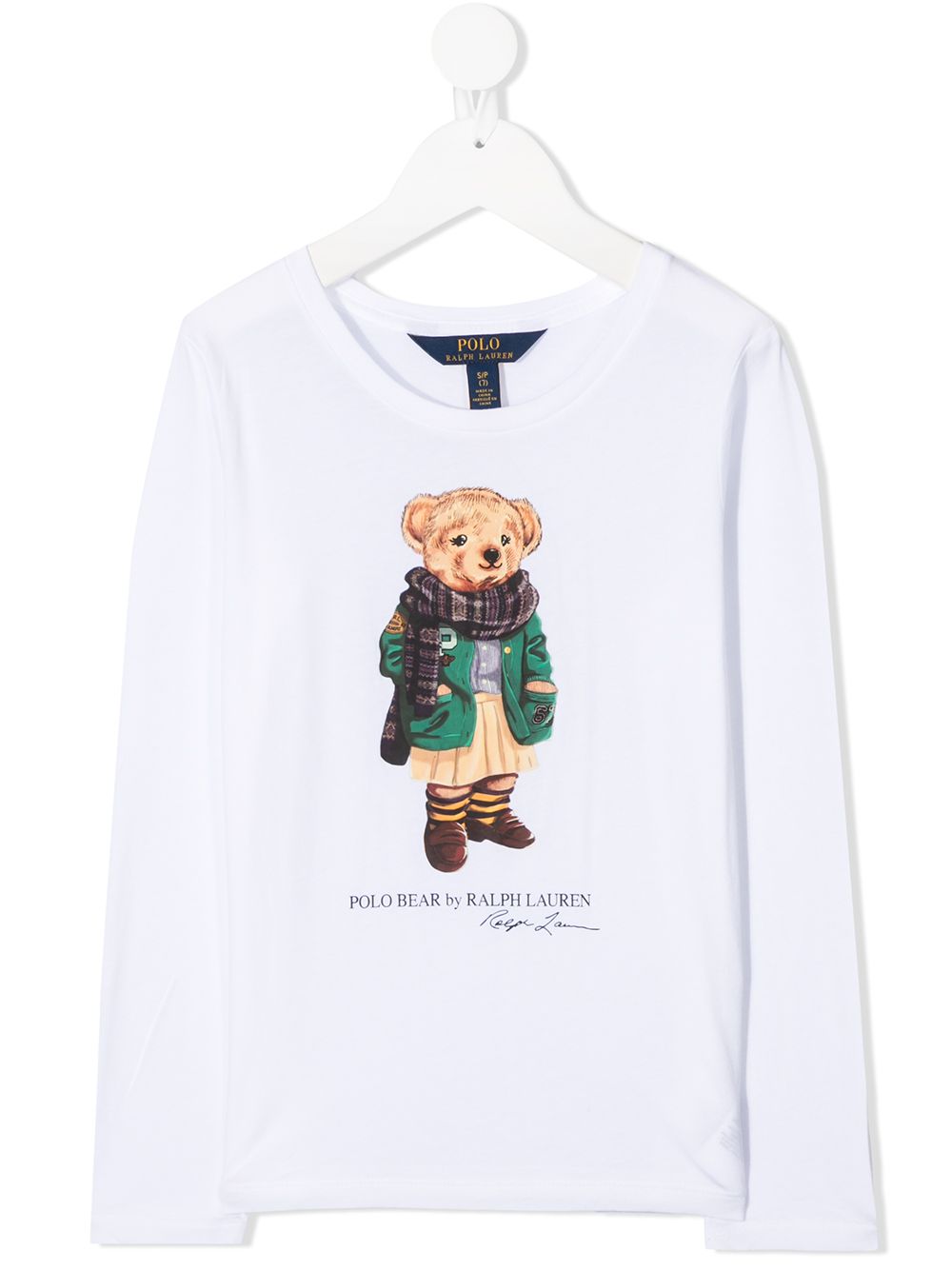 фото Ralph lauren kids свитер с длинными рукавами и принтом teddy bear