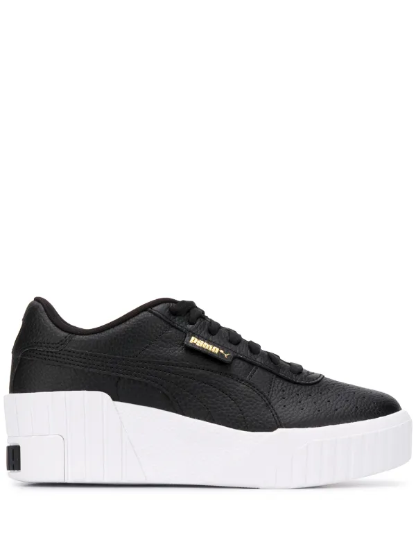 flatform black trainers