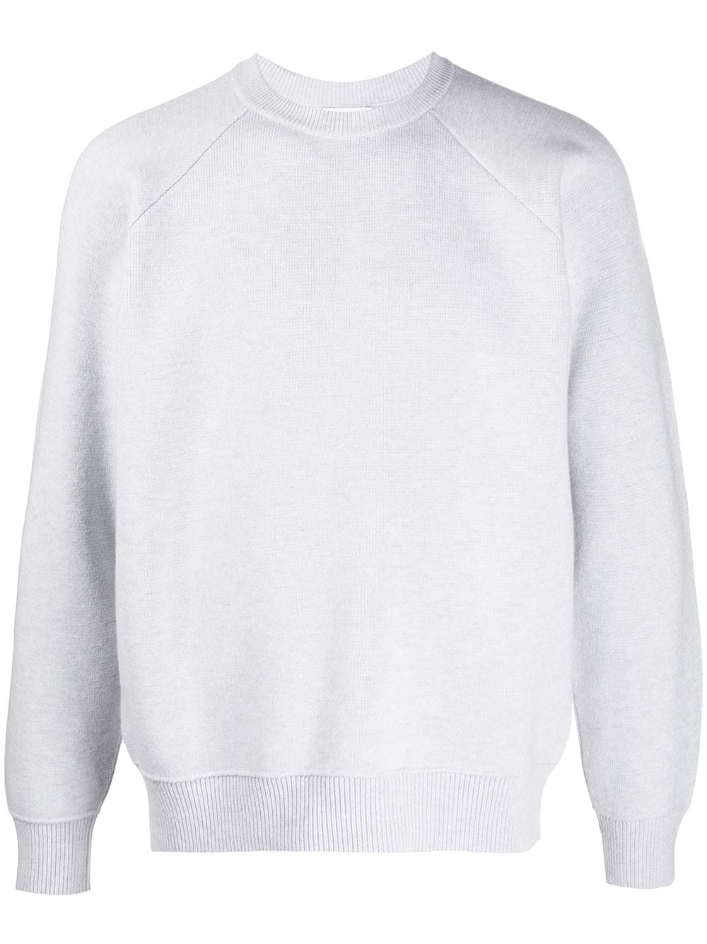 Barrie Ideal Rib-trimmed Cashmere Jumper In Grey