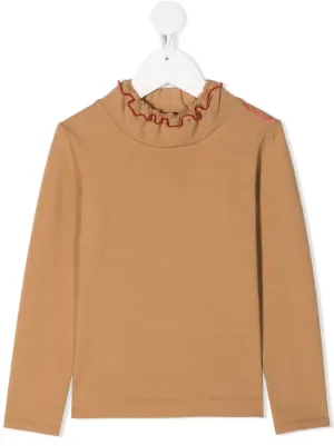 Mi Mi Sol ruffle neck top