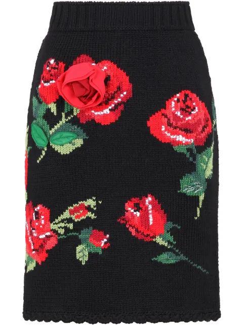 Dolce & Gabbana Saia com padronagem de rosas