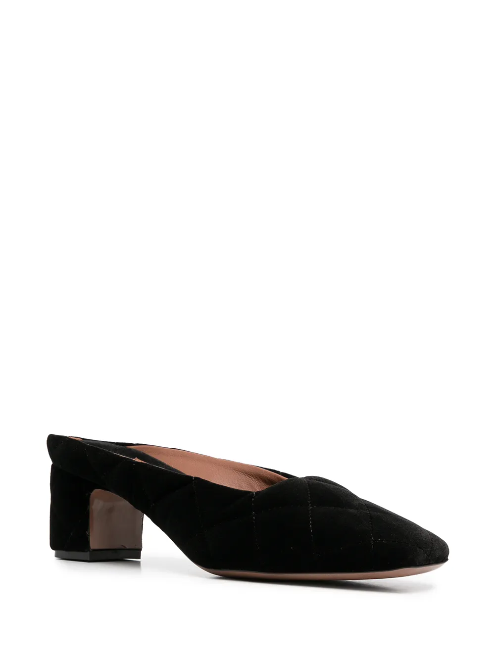 L'Autre Chose square-toe mules Black