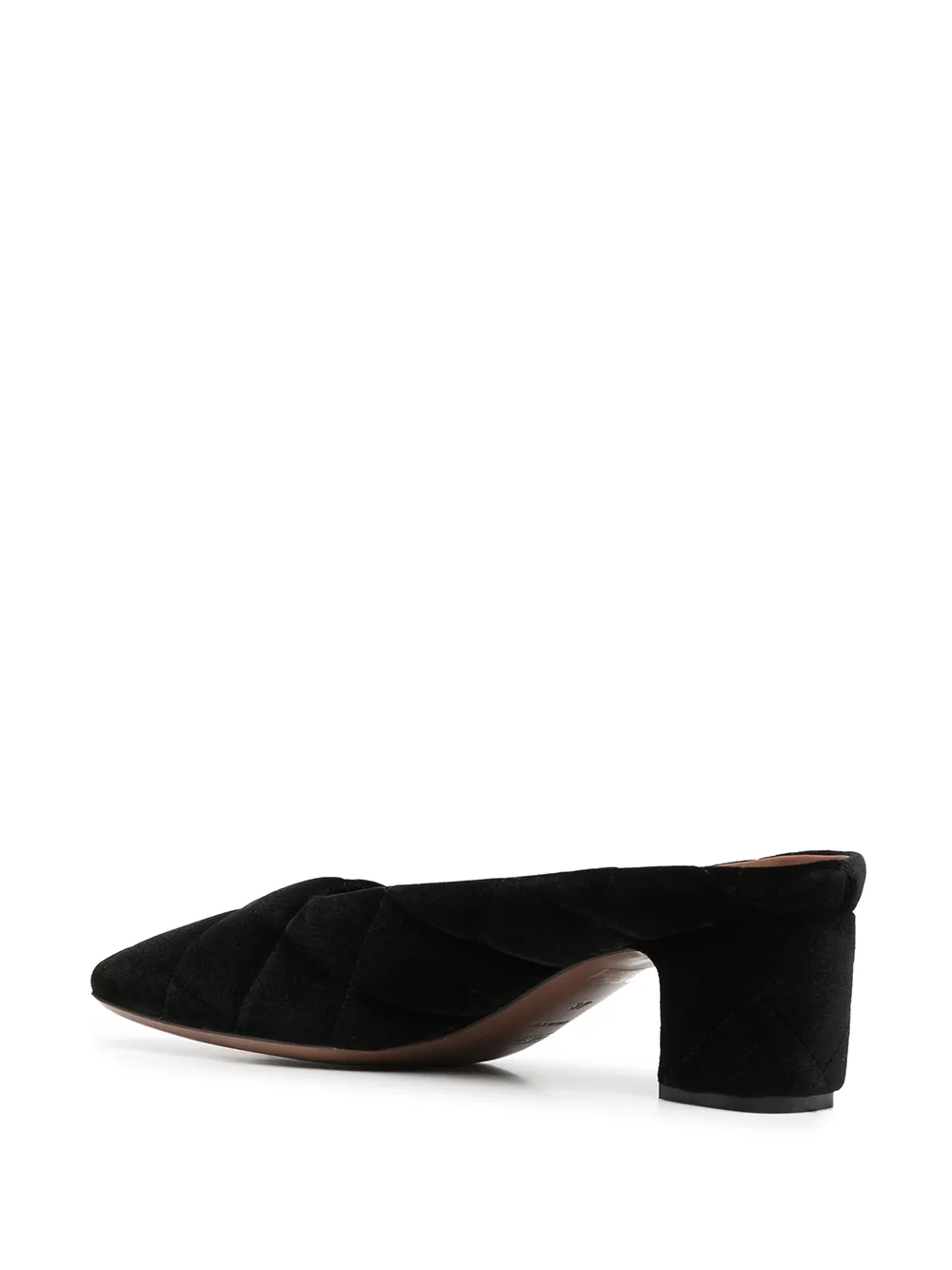 L'Autre Chose square-toe mules Black