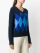 Ballantyne Argyle-detail jumper