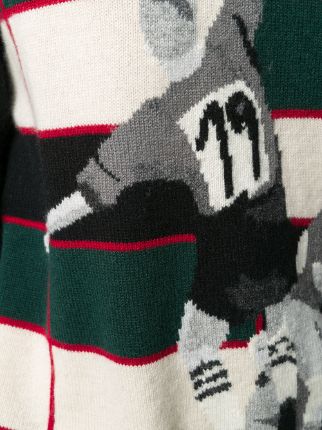 football intarsia turtleneck jumper展示图