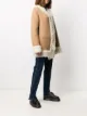 Barrie Trompe l'œil shearling-trimmed coat