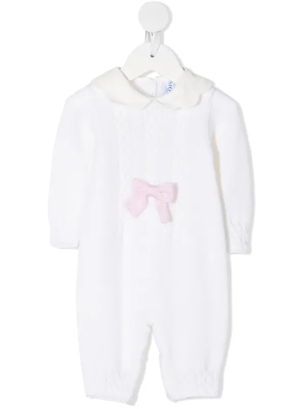 cable knit baby grow