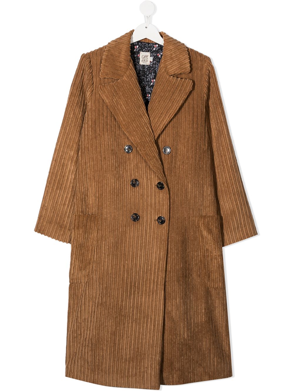 фото Caffe' d'orzo teen double breasted corduroy coat