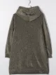 Image 2 of Caffe' D'orzo shimmer longline hoodie