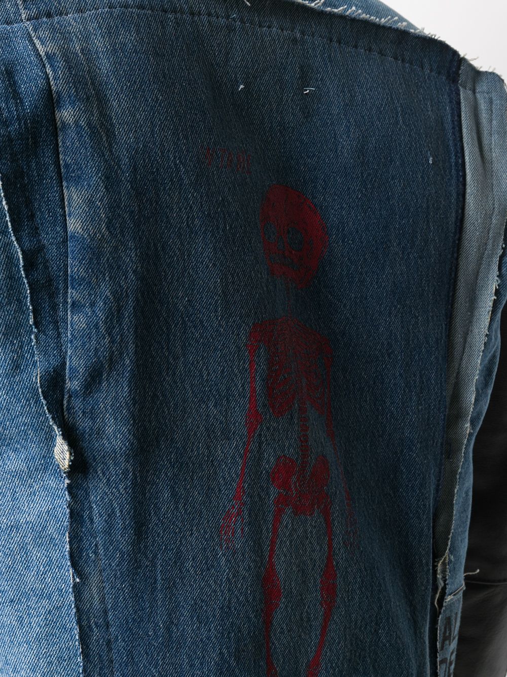 фото Gallery dept. джинсовая куртка с кожаными вставками