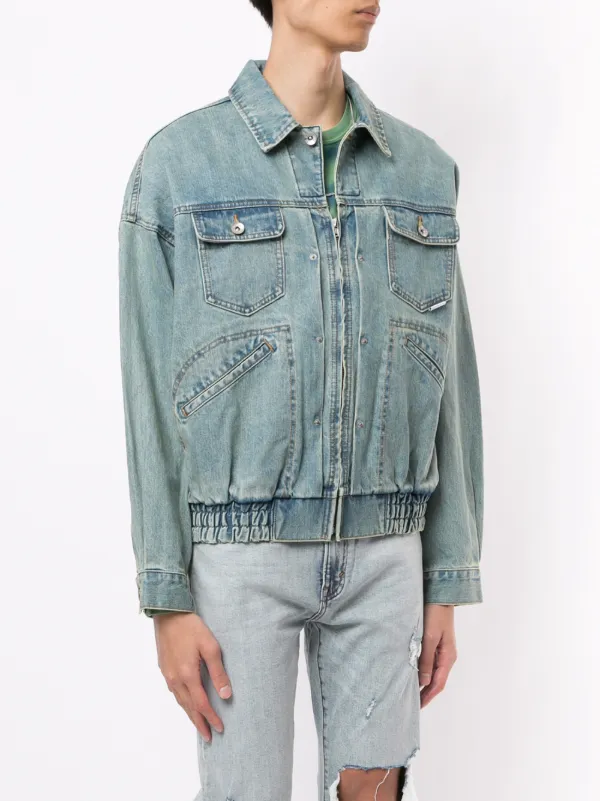 zip up trucker jacket