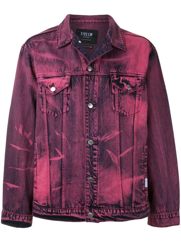 tie dye denim jacket mens