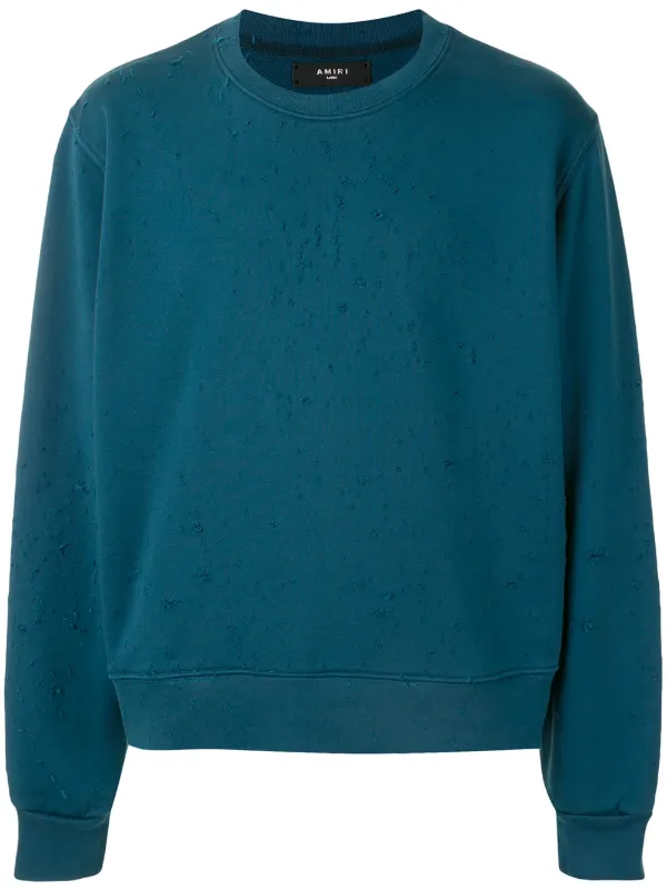 Distressed crewneck sweatshirt Clearance