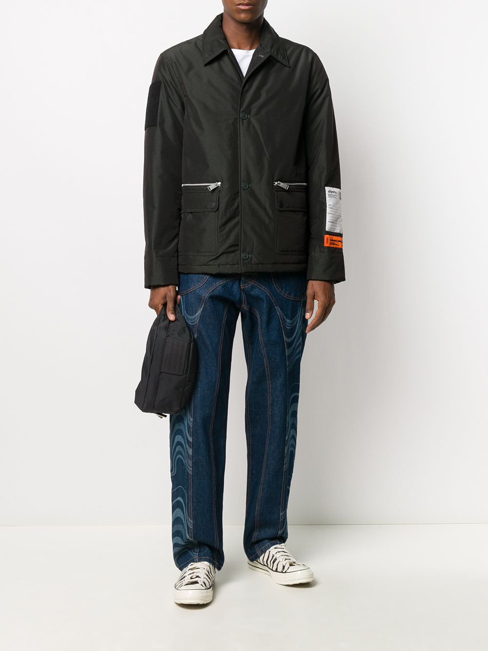 фото Heron preston long-sleeve rain jacket