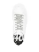 P448 perforated textured panel sneakers