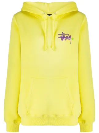 stussy yellow hoodie