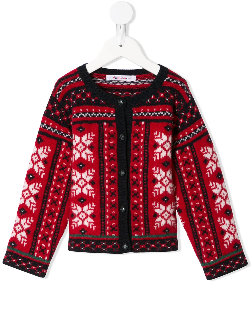 Familiar кардиган вязки интарсия с орнаментом