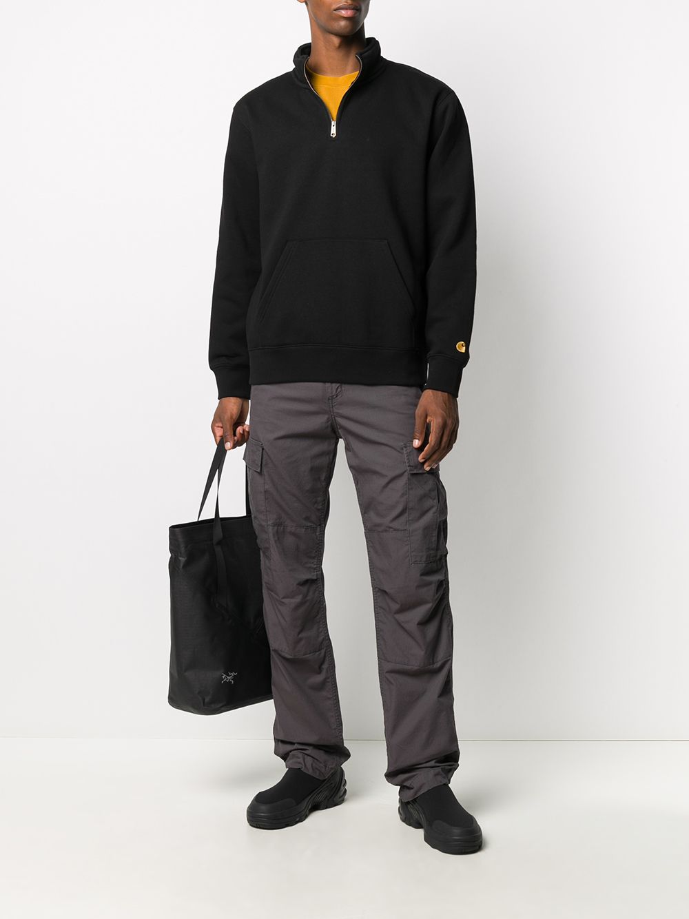 Carhartt WIP Pullover met rits - Zwart