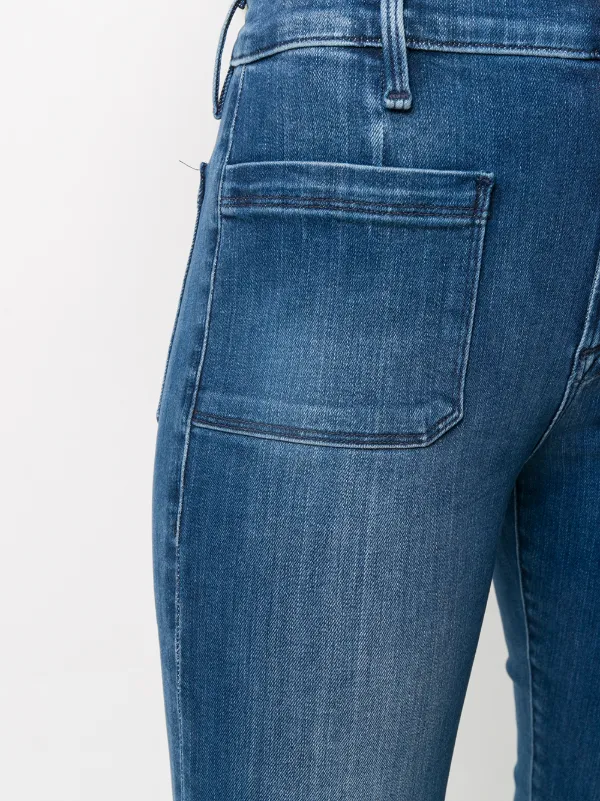 Shop FRAME flared organic cotton jeans with Express Delivery - FARFETCH