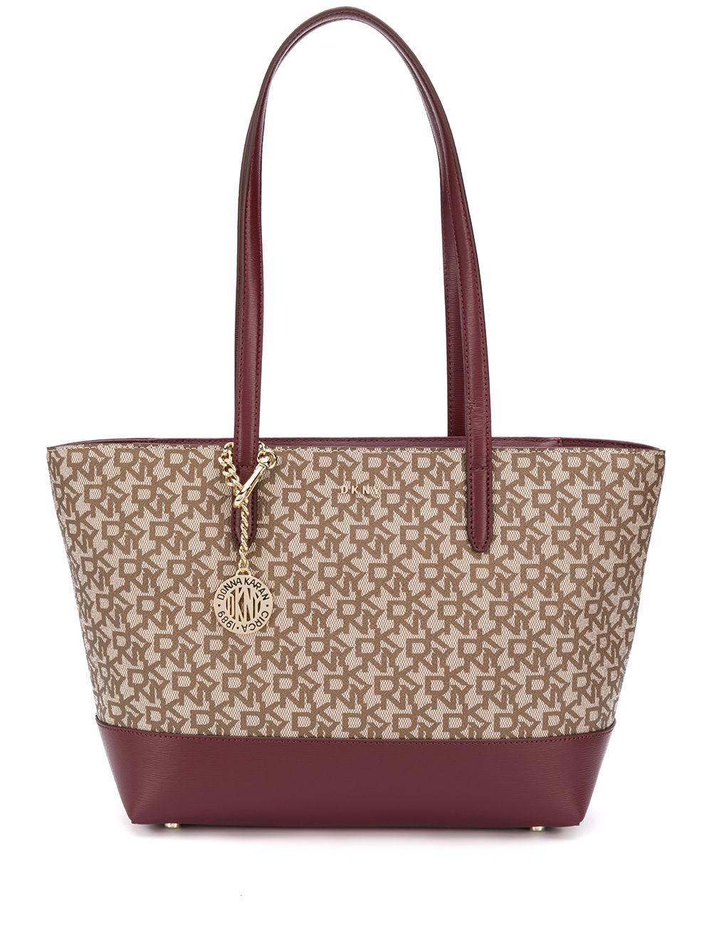 DKNY MONOGRAM PRINT TOTE BAG