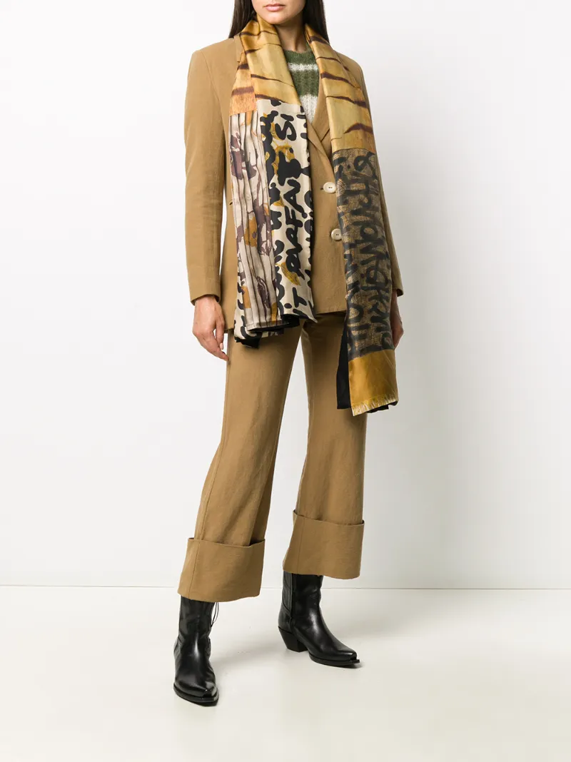 PIERRE-LOUIS MASCIA MIX-PRINT SCARF