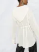 Ann Demeulemeester هودي قطن بربطة أمامية