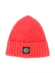 Image 1 of Stone Island Junior logo patch beanie hat