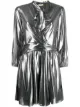 Image 1 of LIU JO pussy bow metallic mini dress