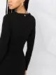 LIU JO button-detail ruched midi dress