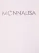 Monnalisa rhinestone logo long-sleeved T-shirt