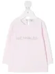 Image 1 of Monnalisa rhinestone logo long-sleeved T-shirt