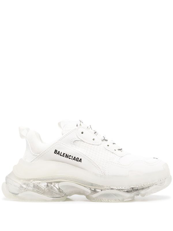 balenciaga triple s white farfetch