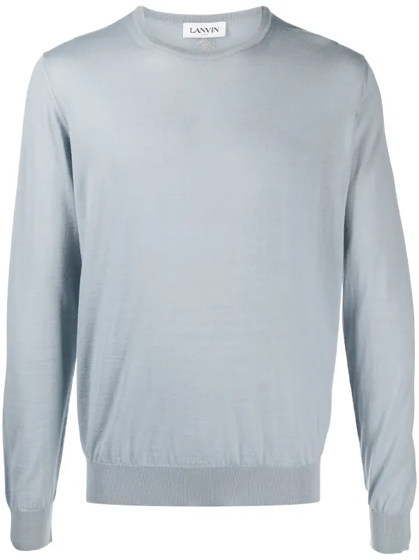 knitted crew neck jumper
