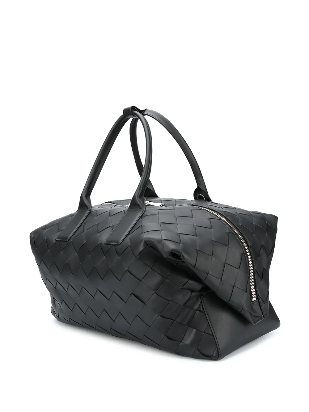 фото Bottega veneta maxi intrecciato leather duffle bag