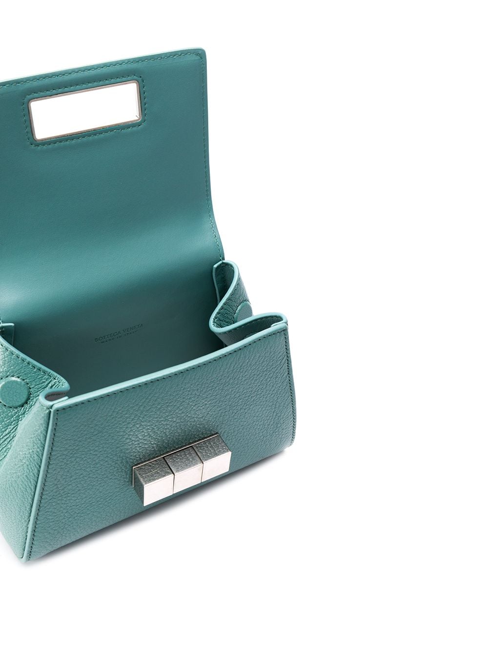 Shop Bottega Veneta Mini Leather Belt Bag In Blue