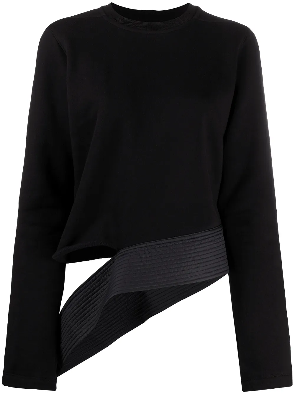 

Rick Owens DRKSHDW asymmetric long-sleeved top - Black