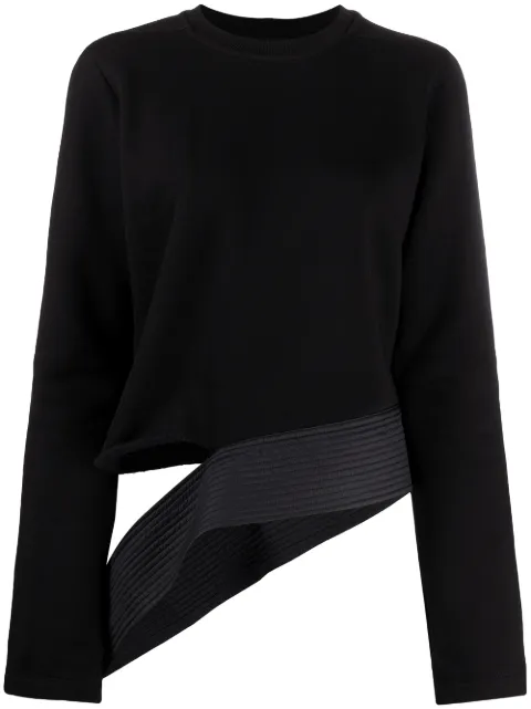 Rick Owens DRKSHDW Blusa assimétrica com mangas longas