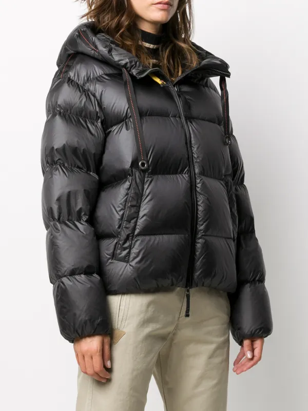 Parajumpers logo patch puffer jacket 
