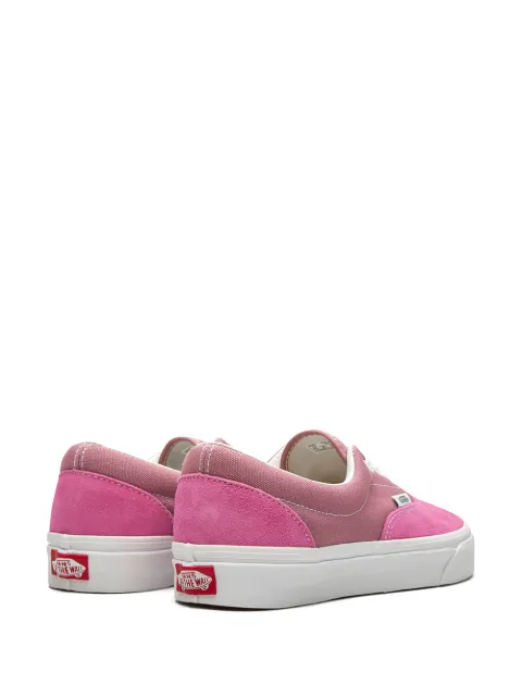 pink vans with white stripe