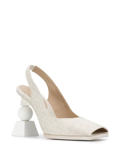 jacquemus geometric heel