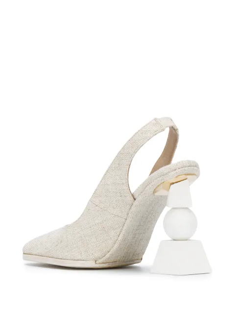 jacquemus geometric heel