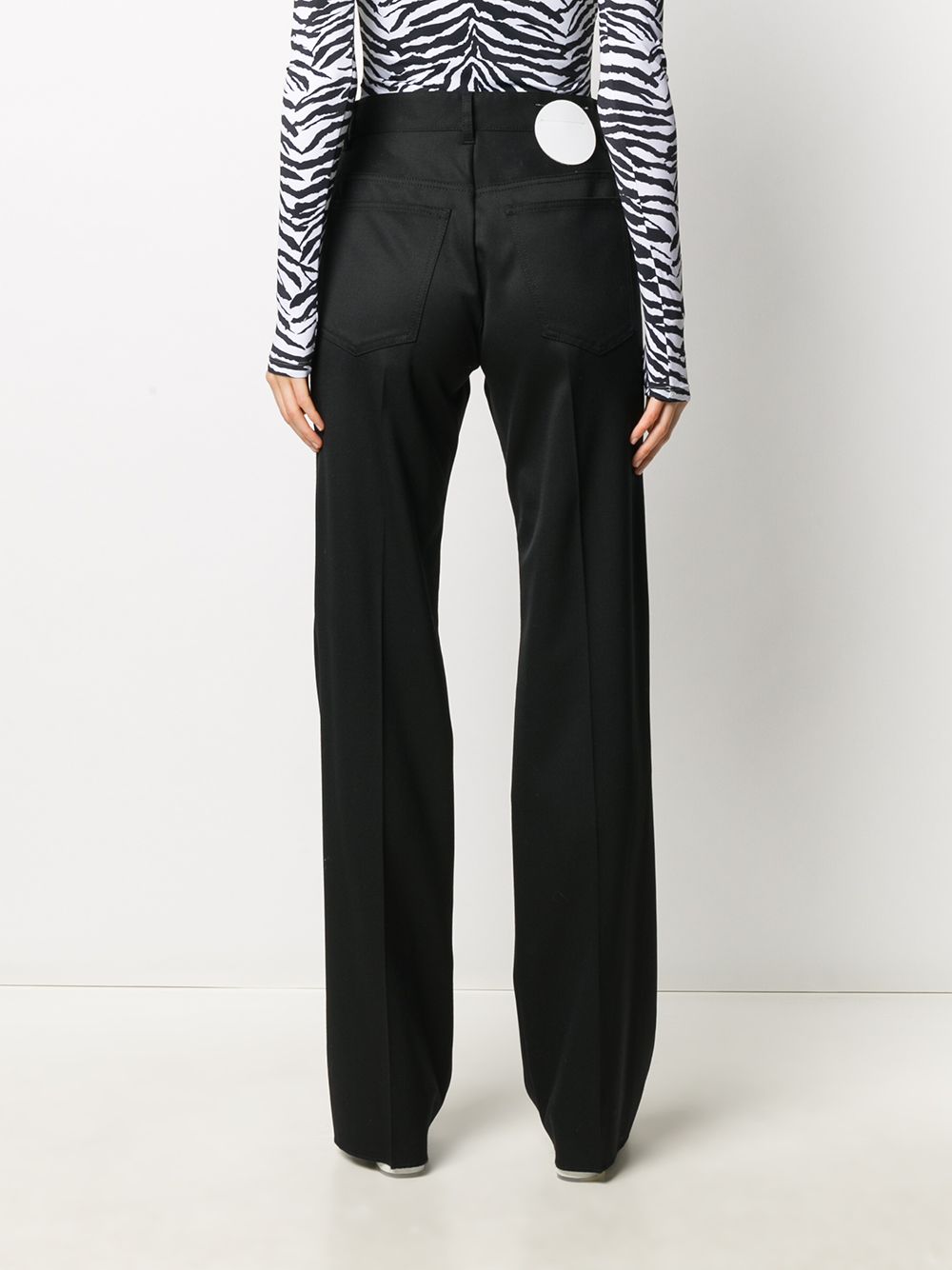 фото Mm6 maison margiela flared bootcut trousers